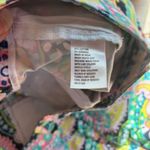 Crown & Ivy Shelby Sz 4 Floral Paisley Pink Green Blue Scalloped Stretch Shorts Photo 4