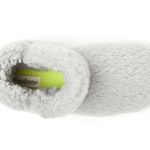 Dearfoams  Womens Terry Slipper Booties Size 5-6 Faux Fur Gray Washable New Photo 2