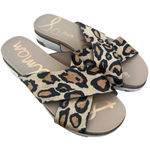 Sam Edelman Leopard Faux Fur Audrea Slides Sz 8.5 Photo 0