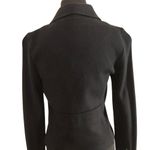 Cache Black Offset Front Zipper Top Jacket New Zipper Pocket Embellished $178 Photo 9