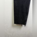 RE/DONE  Women’s Easy Straight High-Rise Raw Hem Crop Jeans Black Size 27 Photo 5