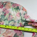 Sézane NWT PIERRO SHIRT Romantic flowers PINK GREEN COTTON SZ 34 US2 bust36 Photo 5