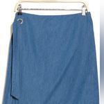 NWT Area Stars Ronnie Wrap Blue Chambray Skirt XS 0 Photo 2
