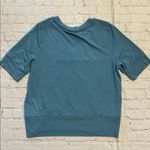 Athleta  Step Forward Short Sleeve Sweatshirt Tee Size Large Blue Soft Modal Photo 6