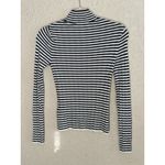 Abercrombie & Fitch Abercrombie Fitch Black White Striped Ribbed Small Y2K Preppy Minimalist Capsule Photo 3