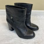 Franco Sarto Occela Black Leather Ankle Boots Size 8 Photo 1