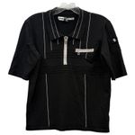 Jamie Sadock Women's‎ Black Short Sleeve Knit Polo Top Zipper Pockets Athletic M Size M Photo 0
