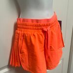JoyLab Neon Orange High Rise Pleated  Athletic  Shorts Photo 7