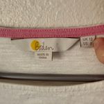 Boden Heather Jersey Breton Colorful Striped 3/4 Sleeve Top US 8 UK 12 White Photo 5