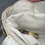 Vera Pelle  Vintage White Leather Shoulder **See  description and pics Photo 5