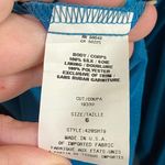 A.B.S. Allen Schwartz Collection Blue Silk Black Sequins Mini Dress Size 6 Blue Photo 2