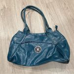 Nine West  blue leather handbag purse satchel Photo 0