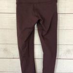 Lululemon  Wunder Under Crop 21" in Bordeaux Drama Burgundy Red 2 Photo 2