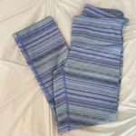 Lululemon Striped Cropped Leggings, Size 4 Photo 0
