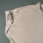 Cable & Gauge Shirt Womens Small Mauve Modal Blend Pocket Button Tab Cap Sleeve Photo 2