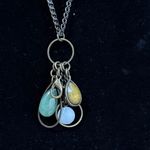 Jewel Kade bronze tone long tassel charm necklace Green Photo 1