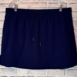 st. john's bay Navy‎ Blue Skort  size XL petite draw string pockets Photo 0