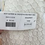 Elliatt NEW  Revolve spot sateen & underwater print sheath dress milk print large Photo 3