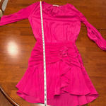 Ramy Brook  Becca Ruched Waist‎ Mini Dress Magenta Size 00 Photo 7