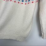 Aerie  Oversized Fair Isle Nordic Print Tunic Sweater Sz XS Boho Cream Knit Photo 7