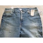 Good American  Good Classic Skinnyish Fit Distress Indigo Hi-Rise Jeans Sz 14/32 Photo 1