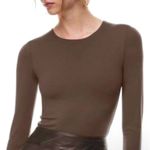Babaton Aritiza  Ribbed Brown Long Sleeve Size XXS / XS Contour Sculpt Photo 0