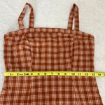 Forever 21 Burnt Fall Orange Plaid Mini Dress Size Small Photo 8