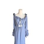Majorelle  - Nicki Gown Baby Blue Off-Shoulder Maxi Dress Sz M Photo 3