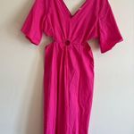 Umgee  NWT Hot Pink Cut Out Maxi Dress- Size Large Photo 2