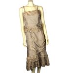 Nina Nischelle Mother of the Bride Formal Dress size 12 Gold Photo 1