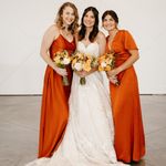Show Me Your Mumu  Burnt Orange Luxe Satin Bridesmaid Dress - Rome Twist Gown Photo 4