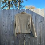 FIRST‎ OPTION vintage jacket blazer size medium button work career casual fall Tan Photo 5