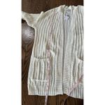 American Eagle  Medium Chunky Knit Open front Cardigan Sweater Cream NWT Flawed Photo 8