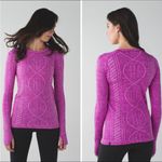 Lululemon  Magenta Crew Neck womens long sleeve top Rest Less Pullover Photo 1