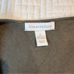Charter Club  Sage Green Button Up Cardigan Size L Photo 3