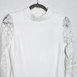 Lulus  White Long Sleeve Mini Cocktail Dress Size Small White Bodycon Party Dress Photo 4