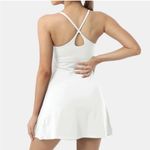 Halara  NWT White Cloudful Everyday Dress, Tennis Prep, Golf, Pickleball Photo 2