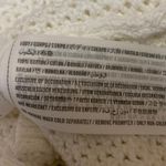 Hollister White Square Neck Open Knit Crochet Long Sleeve Crop Sweater Top Sz S Photo 3