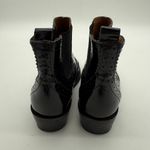 Topshop  Women's Wingtip Portugal Patent Leather Academia Chelsea Boots 39 US 8.5 Photo 4