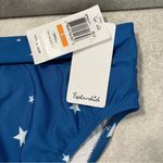 Splendid Bikini Bottom Twinkle Blue Stars Tie-Front High Waist/Leg Bottom S NWT Photo 4