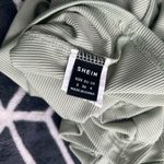 SheIn Mint Green Collared Women's Top Photo 2