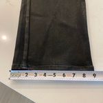 7 For All Mankind NWT High Waist Slim Kick Jeans in Coated Black Size 32 Photo 11