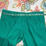 prAna  2/26 pants womens green skinny zip and button close Photo 2