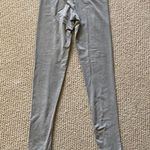 American Eagle Stone Grey Fashion Leggings Lace Trimmed Size Small Y2K Cotton Photo 6