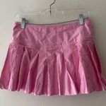 ZARA Pink Pleated Mini Skort With Built In Shorts Photo 2