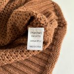 Cezele Boutique Brown Slouchy Loose Fit Knit Drop Shoulder Sweater Size Medium Photo 7