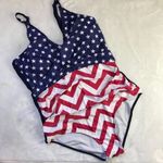Unbranded Women's American Flag One Piece Bathing Suit, Patriotic Shirt XL New Red Photo 13