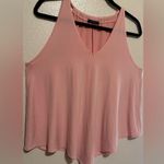 First Love Blush Pink V Neck Pink Sleeveless Tank Top | Shirt Photo 2