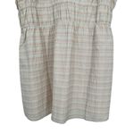 Treasure & Bond Ivory Plaid Shirred Cotton Blend Mini Dress size 2X Sleeveless Photo 6