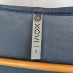 XCVI  Gray Satin Adar Short Sleeve V Neck Tee T Shirt S Photo 3